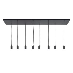 Highlight plafondplaat – 8 lichts – 130 x 130 cm – zwart Highlight plafondplaat – 8 lichts – 130 x 130 cm – zwart