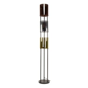 Giga Meubel Vloerlamp Patch Cylinder – Brons Antiek – 3-Lichts – 30×30