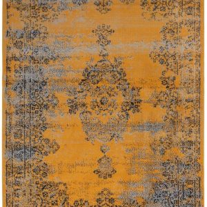 Vintage Vloerkleed Bloom – Okergeel – EVA Interior – 160 x 225 cm