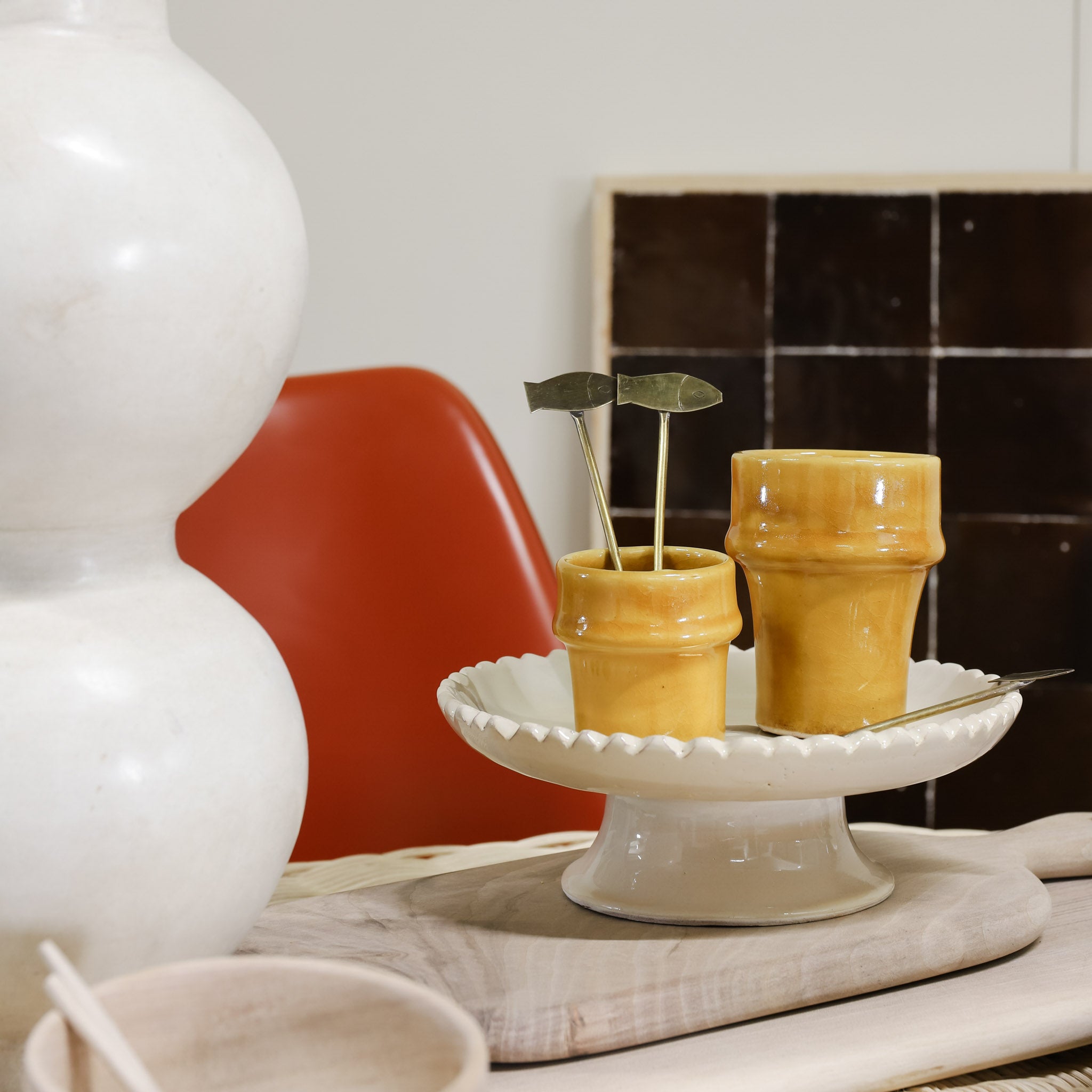 Household Hardware - Koffiemok - Beldi - Geel - Set van 4