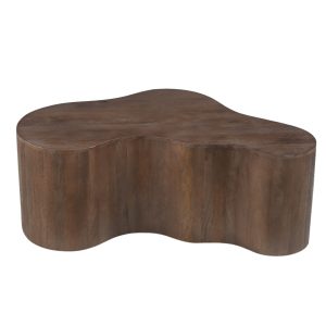 Giga Meubel Salontafel Moos – Organisch Donkerbruin Hout – 100x65x36cm