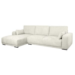 Furnhouse chaise longue bank links California – Crème wit – Stof – 105