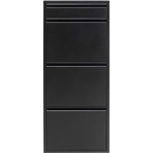 Kare Design Schoenenkast Caruso – zwart – 3+1 laden Kare Design Schoenenkast Caruso – zwart – 3+1 laden