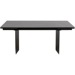 Kare Design Uitschuifbare eettafel Novel 180x90cm zwart