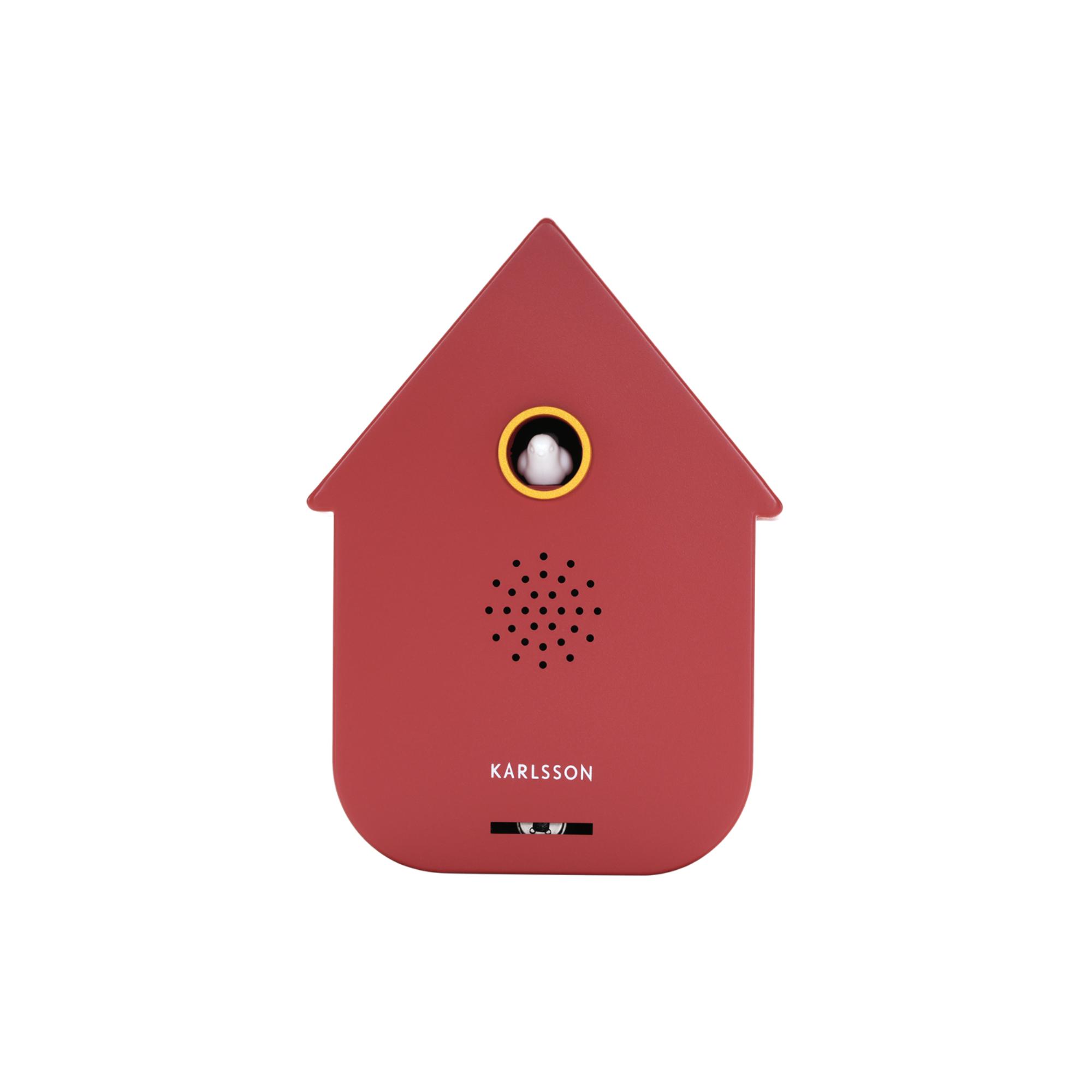 Karlsson ornament Sound Box Modern Cuckoo - rood - 12x7.5x11.5cm - Vad