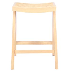 Giga Meubel Barstoel Jules – Rotan/Rubberhout – Naturel – Set van 2 Giga Meubel Barstoel Jules – Rotan/Rubberhout – Naturel – Set van 2