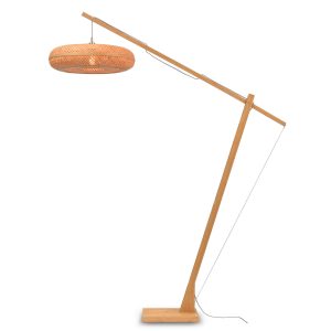 GOOD&MOJO vloerlamp Palawan – bruin – Ø60cm