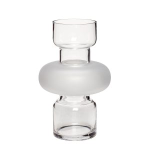 Hübsch vaas Sculpt – glas – ø19xh30cm