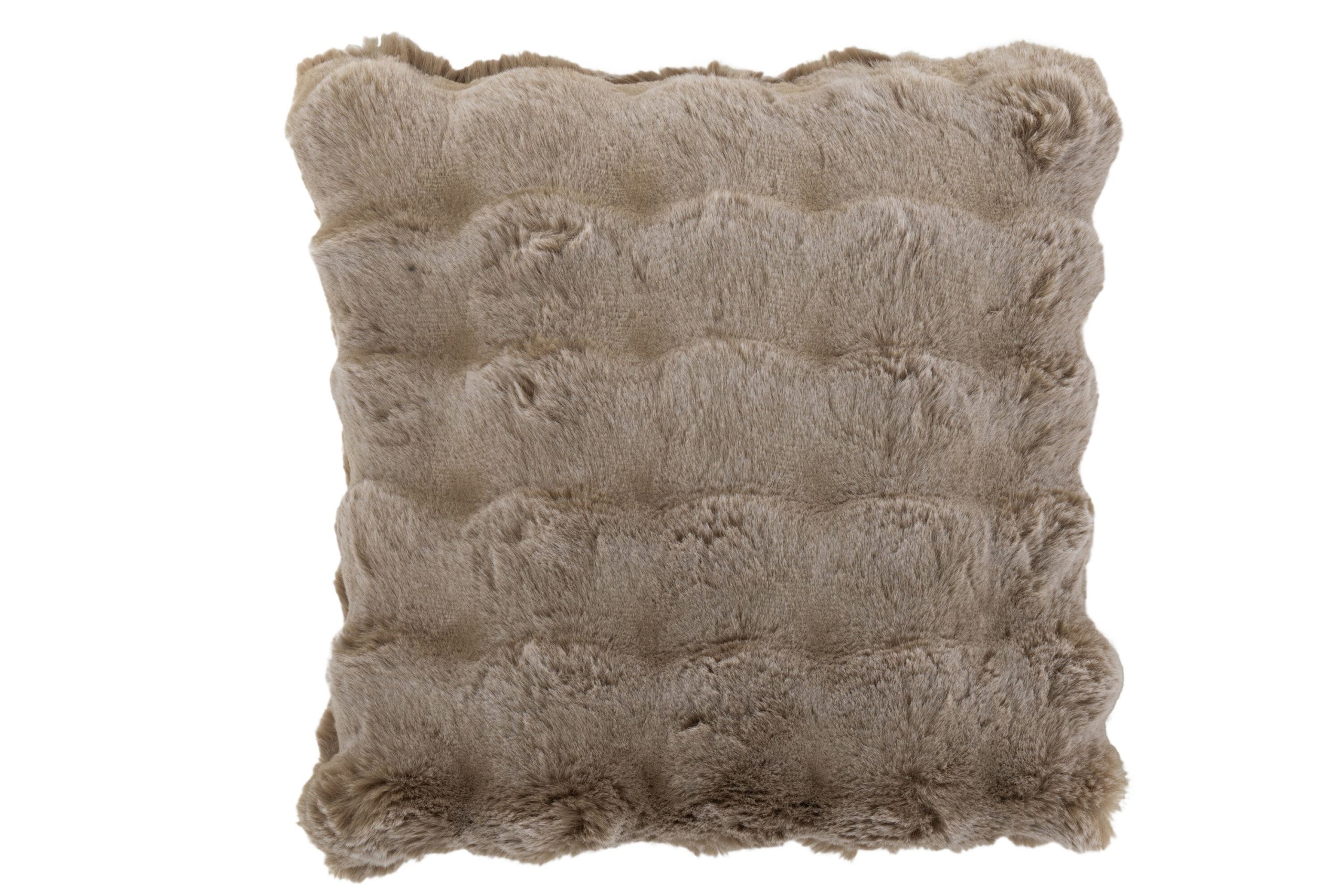 J-Line kussen Wave - polyester - taupe