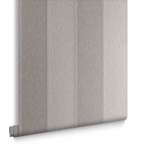 Graham & Brown Vliesbehang – Baroque Bead Stripe Platinum – 10mx52cm