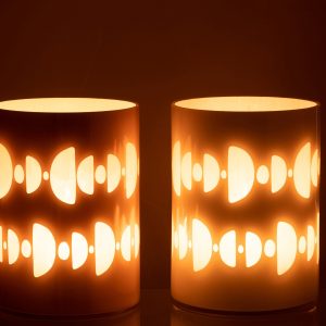 J-Line windlicht Halve Maan – glas – mix – large – 2 stuks J-Line windlicht Halve Maan – glas – mix – large – 2 stuks