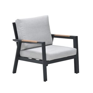 Garden Impressionslounge fauteuil Lissabon – donker grijs