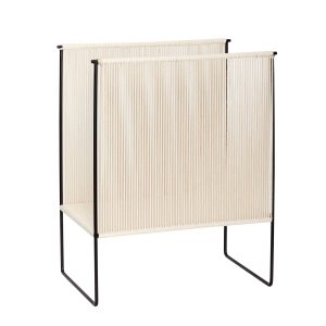 Hübsch tijdschriftenhouder String – katoen/ijzer – 43x25xh50cm