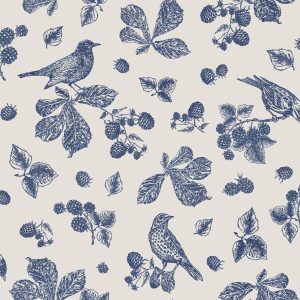 Joules Vliesbehang – Blackberry Bird – 1005×52
