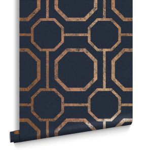 Graham & Brown Vliesbehang – Sashiko Navy – 10mx53cm