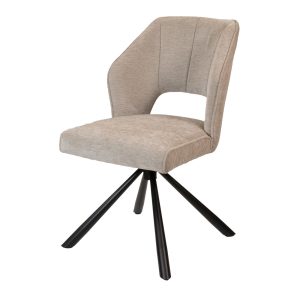 Giga Meubel Eetkamerstoel Mara – Stof – Beige – Set van 2 Giga Meubel Eetkamerstoel Mara – Stof – Beige – Set van 2