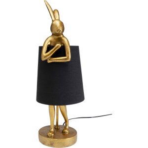 Kare Design tafellamp Animal – konijn – 50cm – goud en zwart