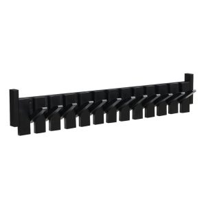 Home Deluxe Kapstok PORTE – 80 x 3,5 x 15 cm, zwart