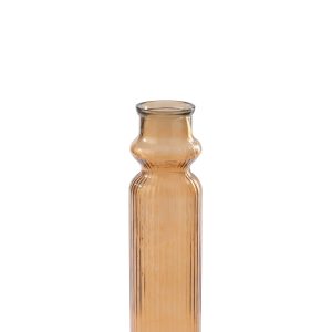 J-Line vloervaas Gestreept – glas – oranje