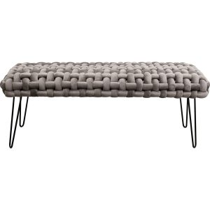 Kare Design Bank Weave fluweel grijs