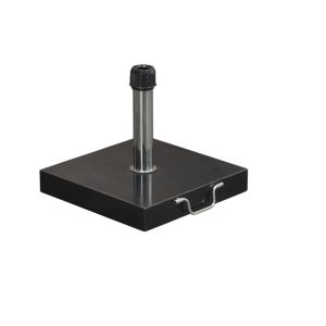 Cosmo granieten parasolvoet – 40 kg – zwart gepolijst Cosmo granieten parasolvoet – 40 kg – zwart gepolijst