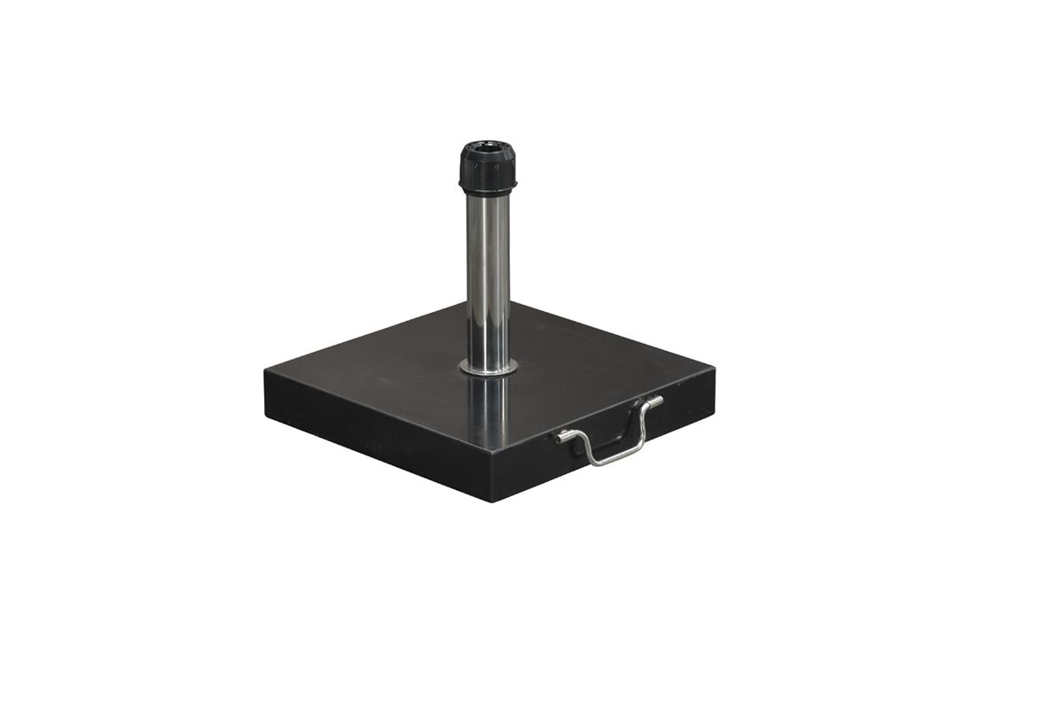 Cosmo granieten parasolvoet - 30 kg - zwart gepolijst