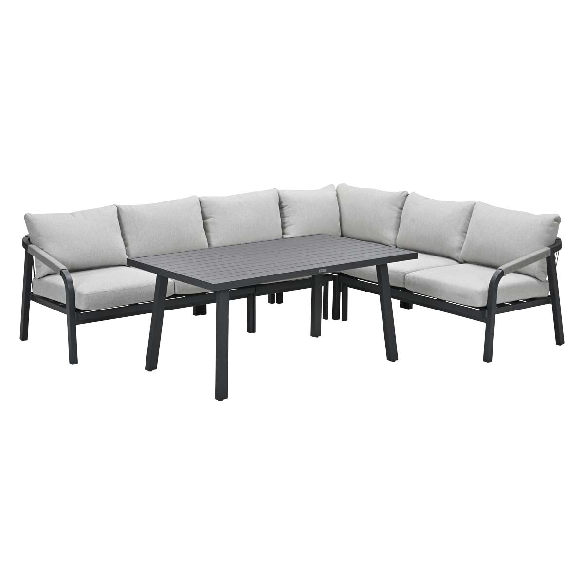 Garden Impressions lounge dining set Tarera donker grijs 5-delig