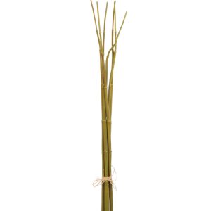 J-Line decoratie tak Bamboebundel – kunststof – groen – small – 12 stu