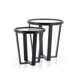 FurniLux Salontafel Loup Small Set Van 2 – 50x50x52cm