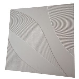 FurniLux Wanddeco Tazi klein Wit – 45x45x3 cm