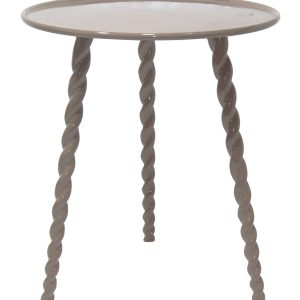 Giga Meubel Bijzettafel Santi – Bruin – Aluminium – 45,5×45,5cm Giga Meubel Bijzettafel Santi – Bruin – Aluminium – 45,5×45,5cm