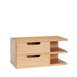 Hübsch nachtkastje Open – mdf/okernfineer – 40x20xh20cm Hübsch nachtkastje Open – mdf/okernfineer – 40x20xh20cm