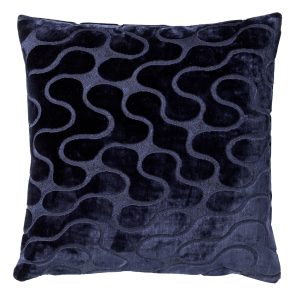 NADINE | sierkussen 45×45 cm | Insignia Blue | blauw | Hoii | met duur