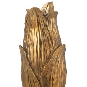 J-Line vaas Nebu Bloemblad – keramiek – goud – small – 51.5 cm hoog
