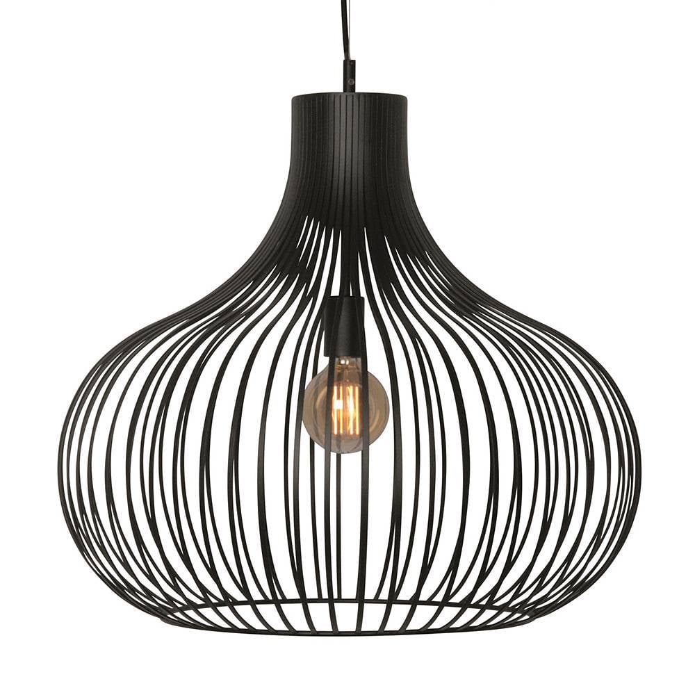 Freelight hanglamp Aglio - 1 lichts - 60 x 200 cm - zwart