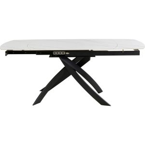 Kare Design Uitschuifbare eettafel Twist 180x90cm wit