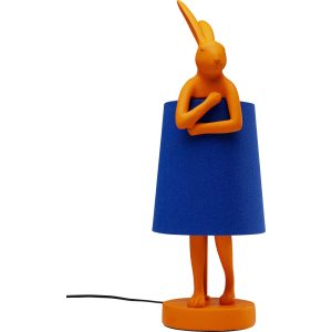 Kare Design tafellamp Animal – konijn – 50cm – oranje en blauw