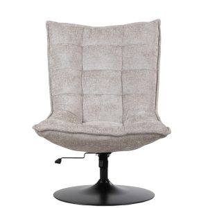 FurniLux Fauteuil Sam Licht Grijs van – Stof – Met en ronde voet – Ver FurniLux Fauteuil Sam Licht Grijs van – Stof – Met en ronde voet – Ver