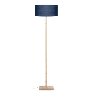 GOOD&MOJO vloerlamp Fuji – blauw – Ø47cm