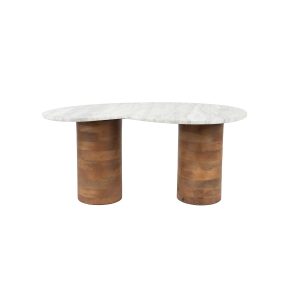 Housecraft Living Peli Salontafel 84×48 cm Marmer/ Hout – Beige Housecraft Living Peli Salontafel 84×48 cm Marmer/ Hout – Beige