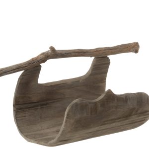 J-Line decoratie Halve Stam Handvat – hout – naturel J-Line decoratie Halve Stam Handvat – hout – naturel