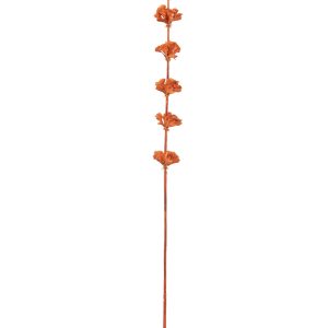 J-Line decoratie tak Klokken Van Ierland – kunststof – oranje – 12 stu