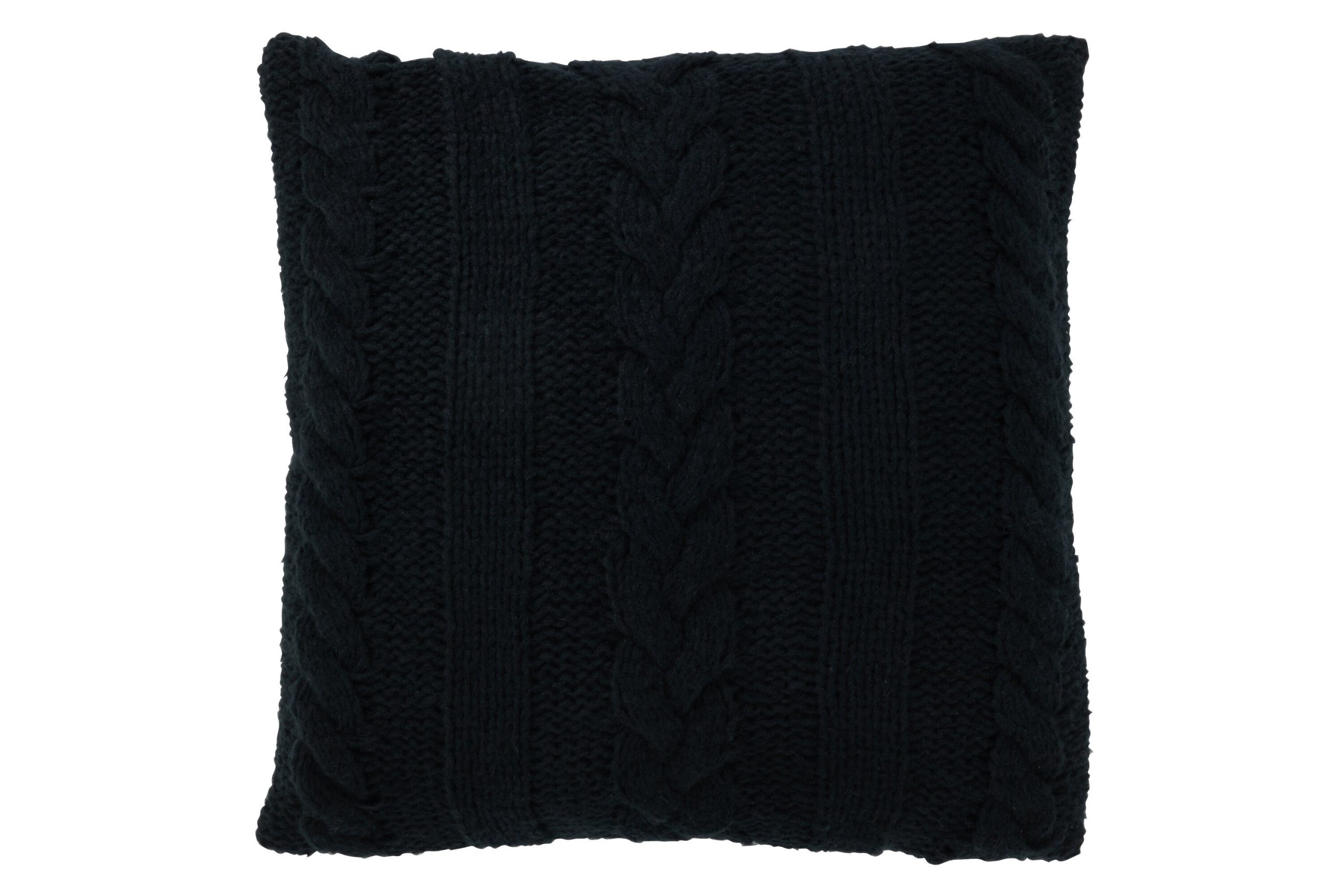 J-Line kussen Twist - polyester - zwart