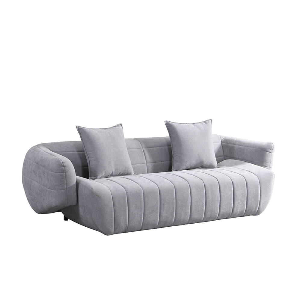 HOME DELUXE comfortbank NORANA grijs - 234 x 80 x 103 cm
