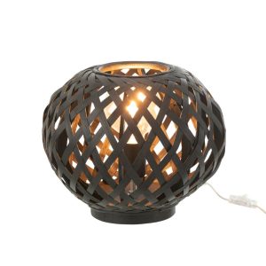 J-Line lamp – bamboe – zwart J-Line lamp – bamboe – zwart