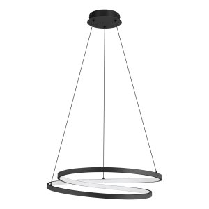 EGLO hanglamp Ruotale – led – ø 55 cm – zwart/wit EGLO hanglamp Ruotale – led – ø 55 cm – zwart/wit