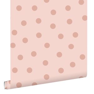 ESTAhome behang stippen roze – 53 cm x 10.05 m – 139731 ESTAhome behang stippen roze – 53 cm x 10.05 m – 139731