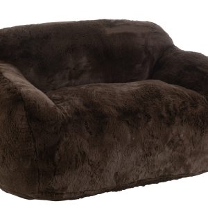 J-Line zetel Cutie – polyester – bruin – large