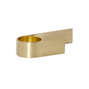 Hübsch theelichthouder Roll – ijzer – 4x12xh2cm