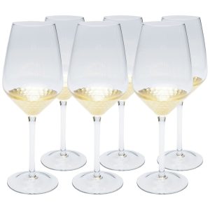 Kare Design Wijnglazen Wit Gobi (6/set)